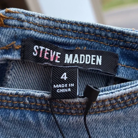 🆕Steve Madden Denim Midi Dress Size 2,4 Blue Jean Bodycon Slit Casual Chic Party - Picture 14 of 16